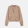 Mouliné-Strickjacke aus Kaschmir-Mischung