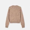 Mouliné-Strickjacke aus Kaschmir-Mischung