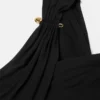 One-Shoulder-Bustier mit Sicherheitsnadel