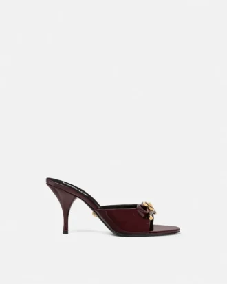 Opera Bow Lackleder-Pantoletten 85 mm