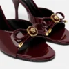 Opera Bow Lackleder-Pantoletten 85 mm