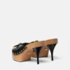 Opera Bow Lederclogs 110 mm