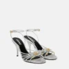Opera Bow Metallic Sandalen 85 mm