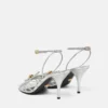 Opera Bow Metallic Sandalen 85 mm