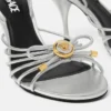 Opera Bow Metallic Sandalen 85 mm