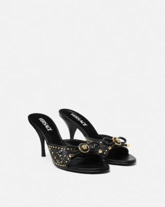 Opera Bow Mules mit Nieten 85 mm