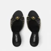 Opera Bow Mules mit Nieten 85 mm