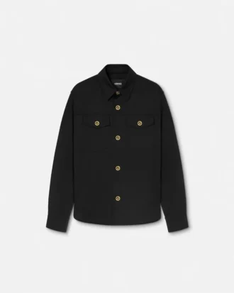 Overshirt aus Baumwollgabardine