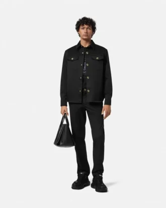 Overshirt aus Baumwollgabardine