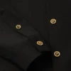 Overshirt aus Wolle mit Nieten