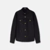Overshirt mit Leoparden-Jacquardmuster