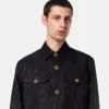 Overshirt mit Leoparden-Jacquardmuster