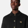 Polo-Strickjacke aus Kaschmir-Baumwolle