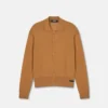 Polo-Strickjacke aus Seide und Baumwolle