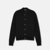Polo-Strickjacke aus Seide und Baumwolle