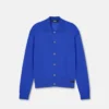 Polo-Strickjacke aus Seide und Baumwolle