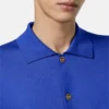 Polo-Strickjacke aus Seide und Baumwolle