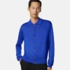 Polo-Strickjacke aus Seide und Baumwolle