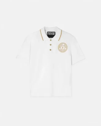 Polohemd mit V-Emblem