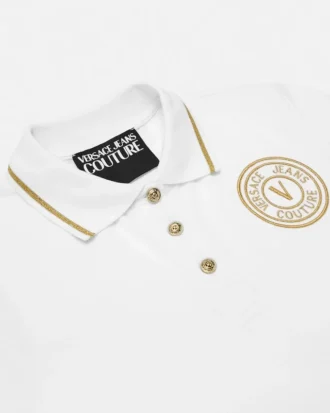 Polohemd mit V-Emblem