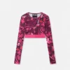 Porcelain Barocco Crop-Top