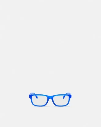 Rechteckige Kinderbrille mit Signatur
