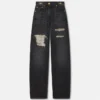 Regular-Fit-Jeans mit Metallgitter