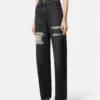 Regular-Fit-Jeans mit Metallgitter