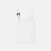 Ripp-Tanktop mit Barockschnalle