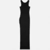 Rippstrick-Drapierkleid mit Sicherheitsnadel