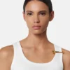 Rippstrick-Tanktop mit Sicherheitsnadel
