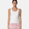 Rippstrick-Tanktop mit Sicherheitsnadel
