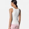 Rippstrick-Tanktop mit Sicherheitsnadel