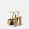 Satin-Sandalen mit Gianni Ribbon-Verzierung 140 mm