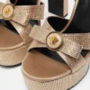 Satin-Sandalen mit Gianni Ribbon-Verzierung 140 mm