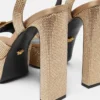 Satin-Sandalen mit Gianni Ribbon-Verzierung 140 mm