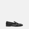 Satin-Slipper mit Medusa-Verzierung