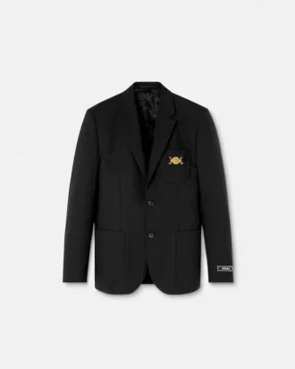 Schmal geschnittener Blazer aus Wolle