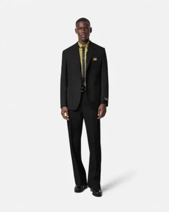 Schmal geschnittener Blazer aus Wolle