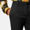 Schmale Hose aus Stretch-Wollgabardine