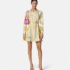 Seiden-Mini-Hemdkleid „Barocco Silk”
