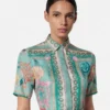 Seiden-Mini-Hemdkleid „Barocco Silk”