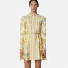 Seiden-Mini-Hemdkleid „Barocco Silk”