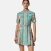 Seiden-Mini-Hemdkleid „Barocco Silk”