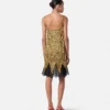 Seiden-Minikleid mit Allover-Cheetah-Print