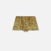 Seiden-Pyjama-Shorts mit Cheetah-Allover-Print