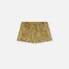 Seiden-Pyjama-Shorts mit Cheetah-Allover-Print
