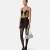Seiden-Slip-Top mit Allover-Cheetah-Print