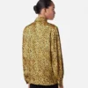 Seidenhemd mit Cheetah-Allover-Print