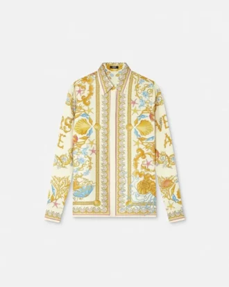Seidenhemd „Underwater Barocco Silk”